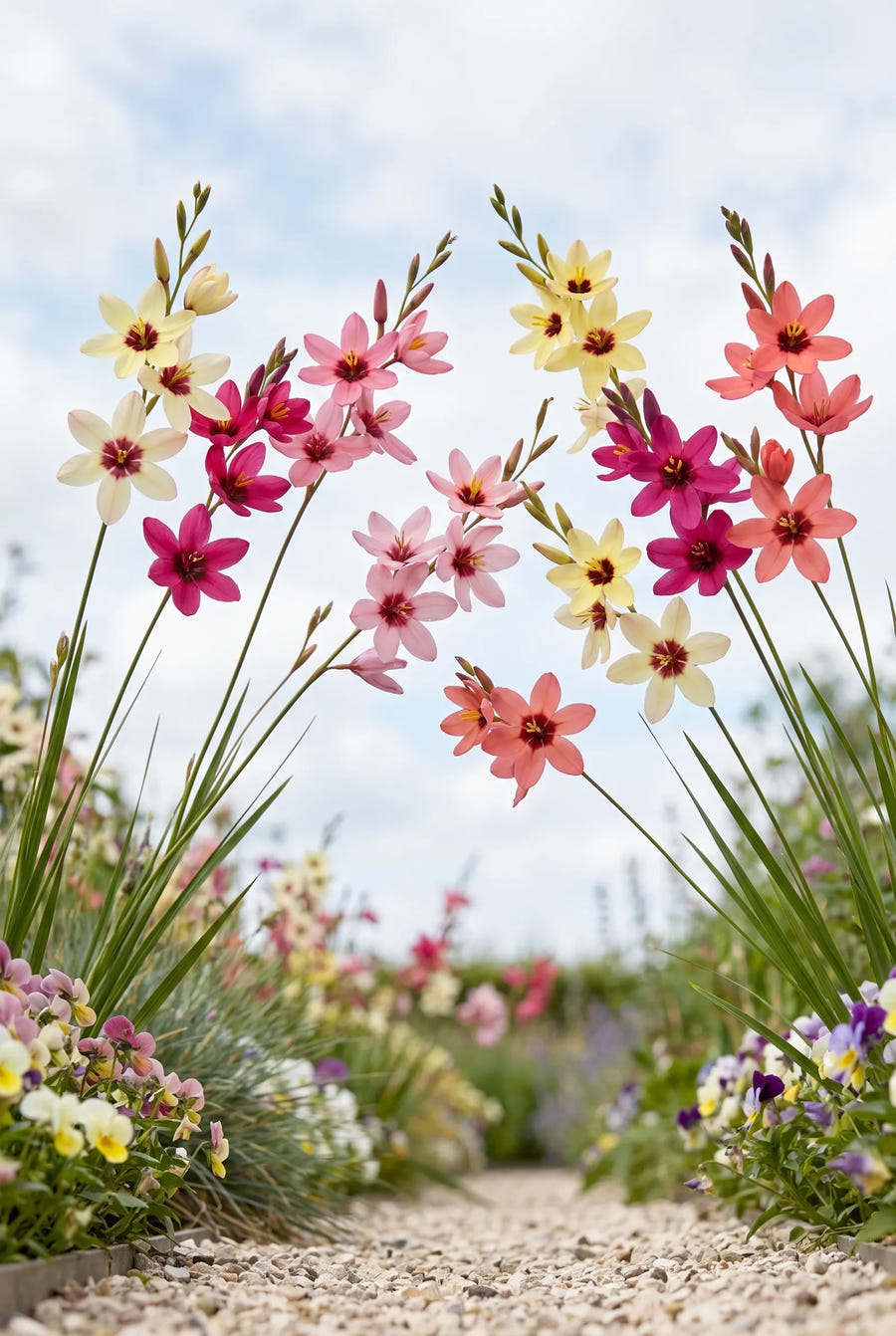 Ixia Mixed — in de tuin