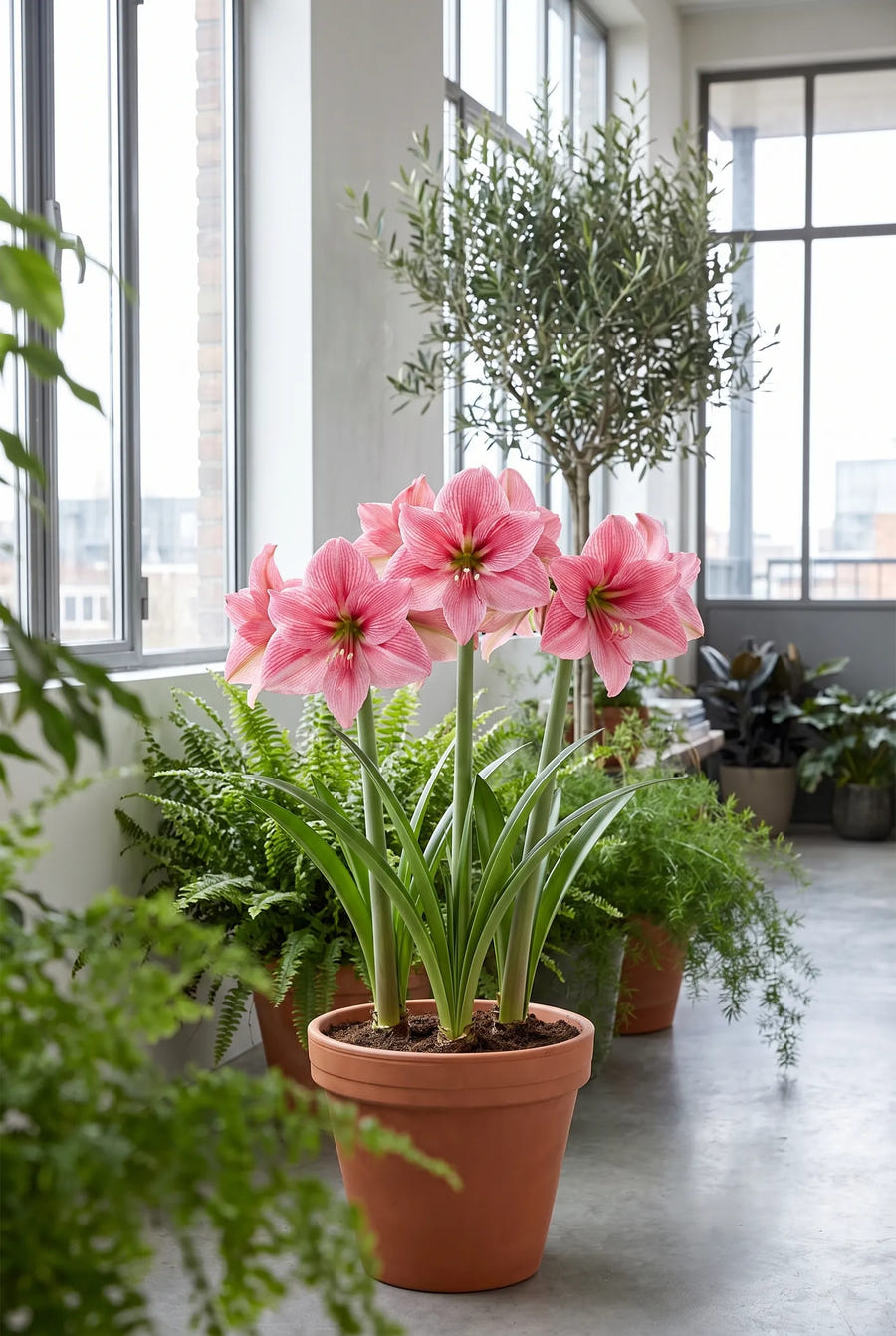 Hippeastrum Gervase — in de border