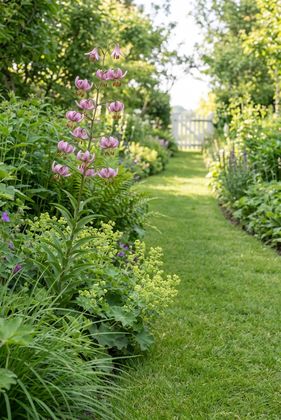Lilium Pink Morning — in de tuin