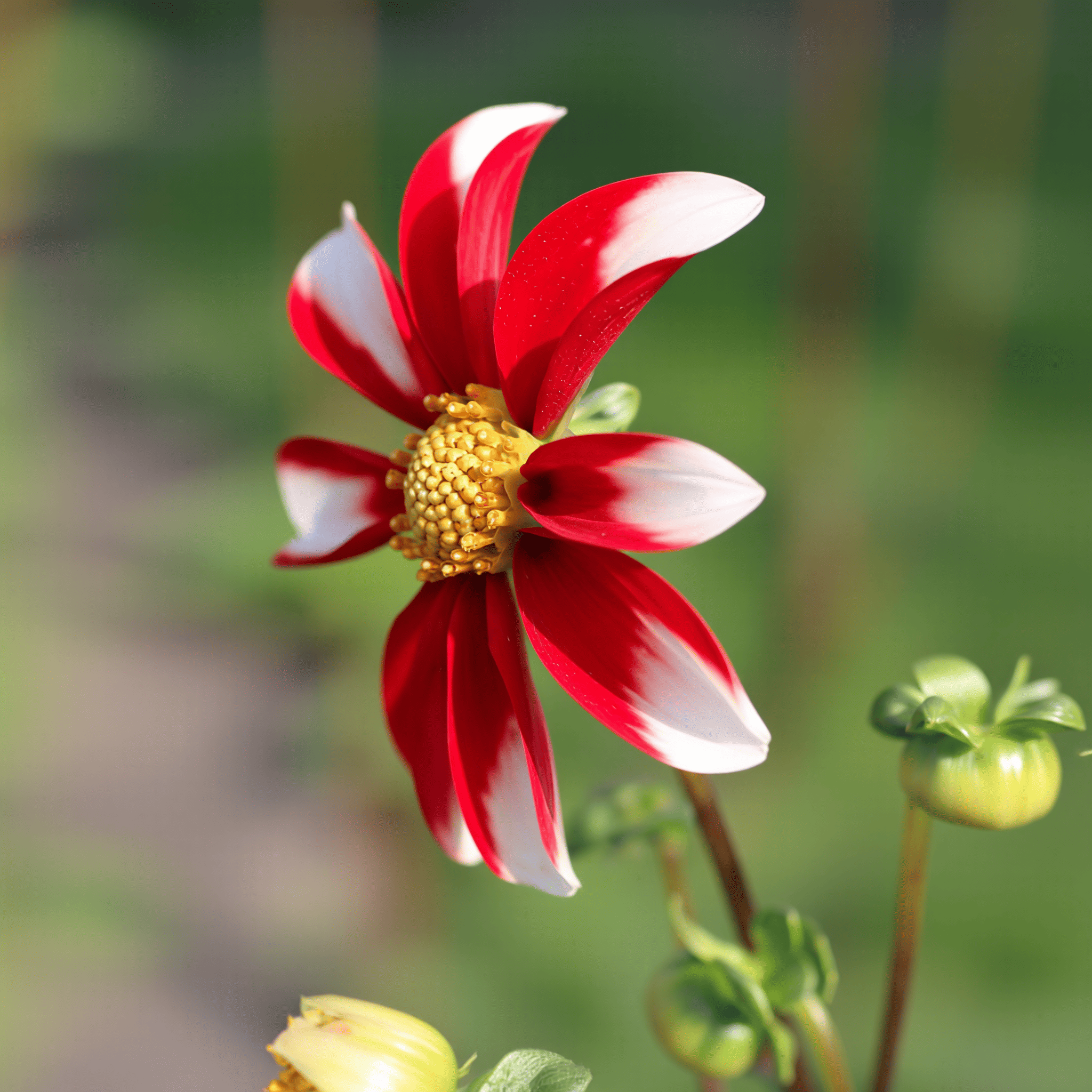 Dahlie Honka Red Windmill
