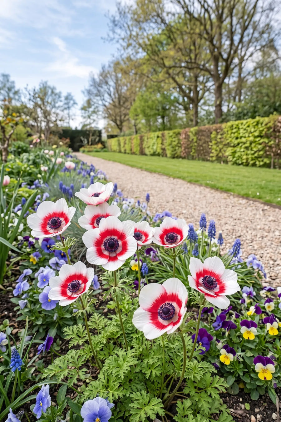 Anemone Bicolor — in de border, extra beeld