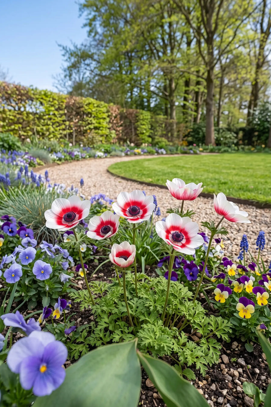 Anemone Bicolor — in de border, extra beeld