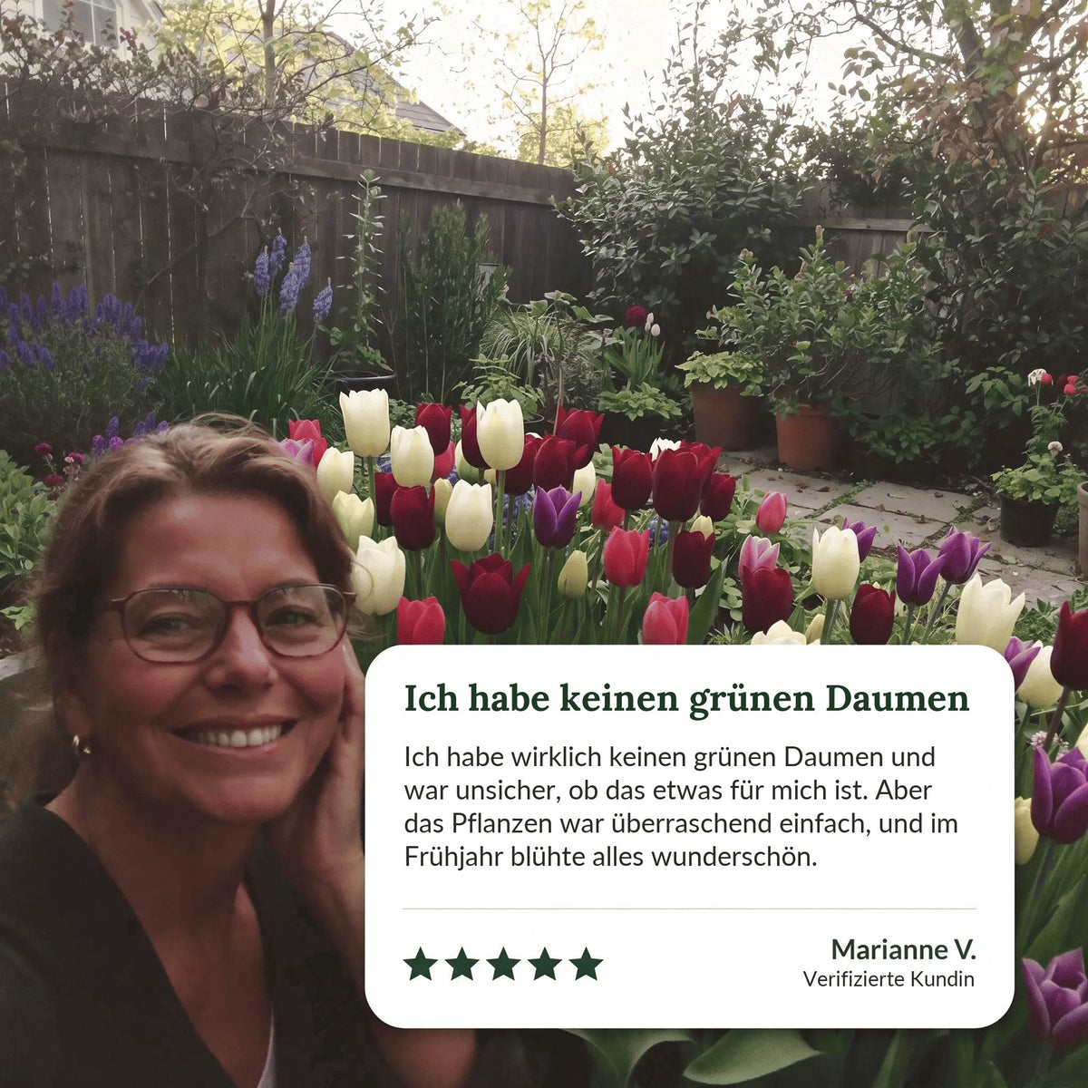 Kundenerfahrung mit einem Garten voller Tulpen: Das Pflanzen war überraschend einfach