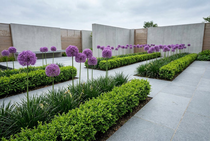 Strakke moderne tuin — Strakke Lijnen