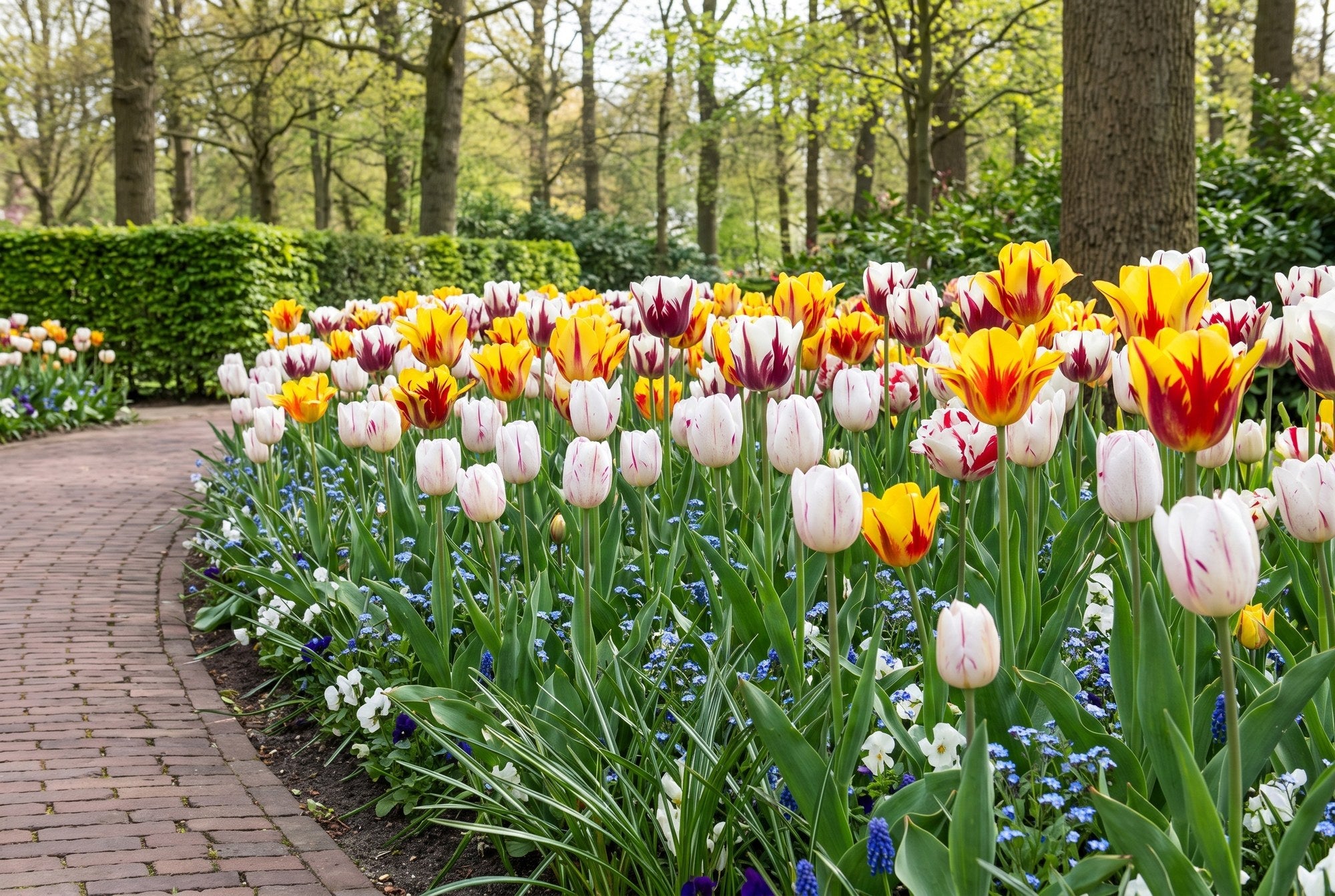 Farbenfroher Garten — Regenbogenbeet