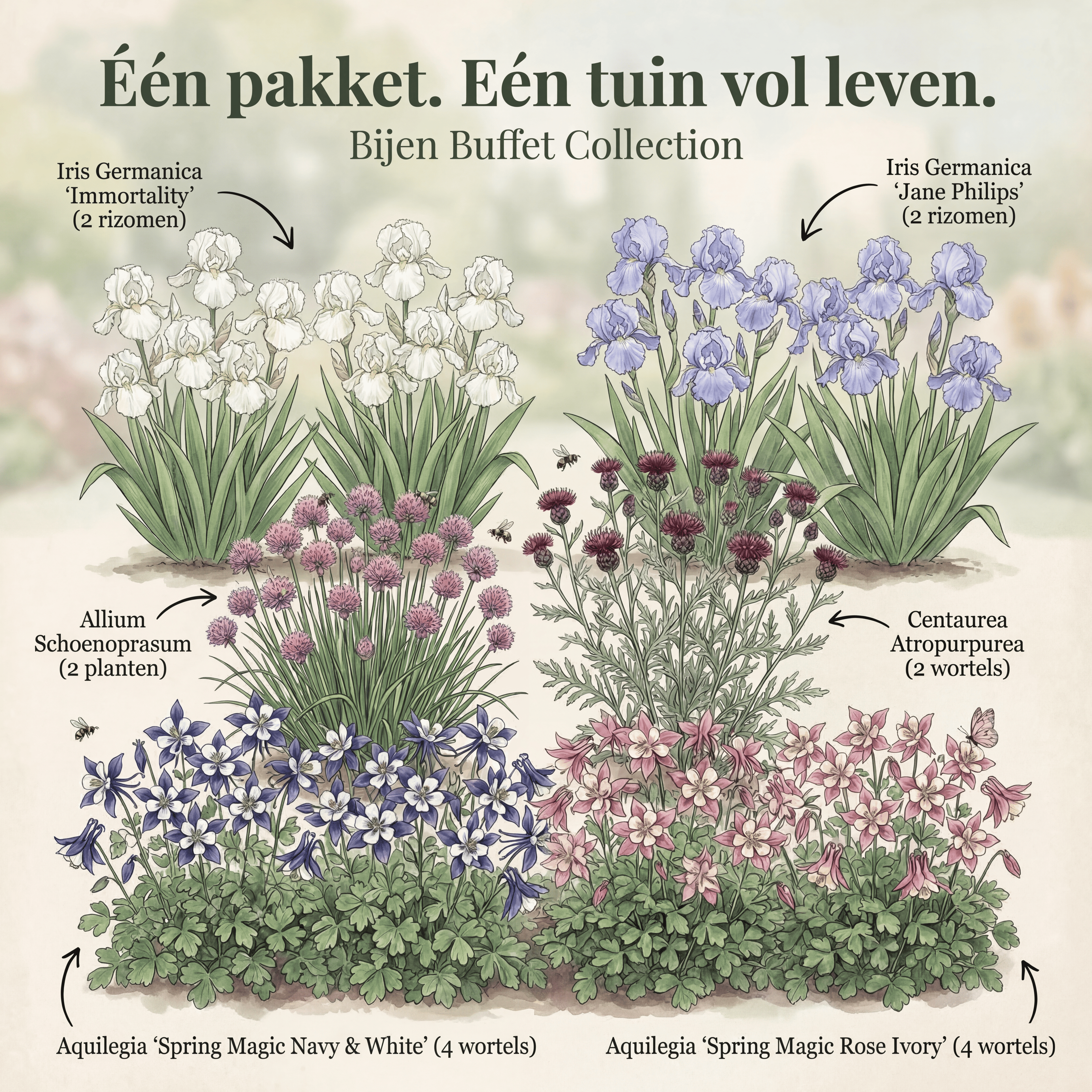 Sammlung Bienenbuffet Garten
