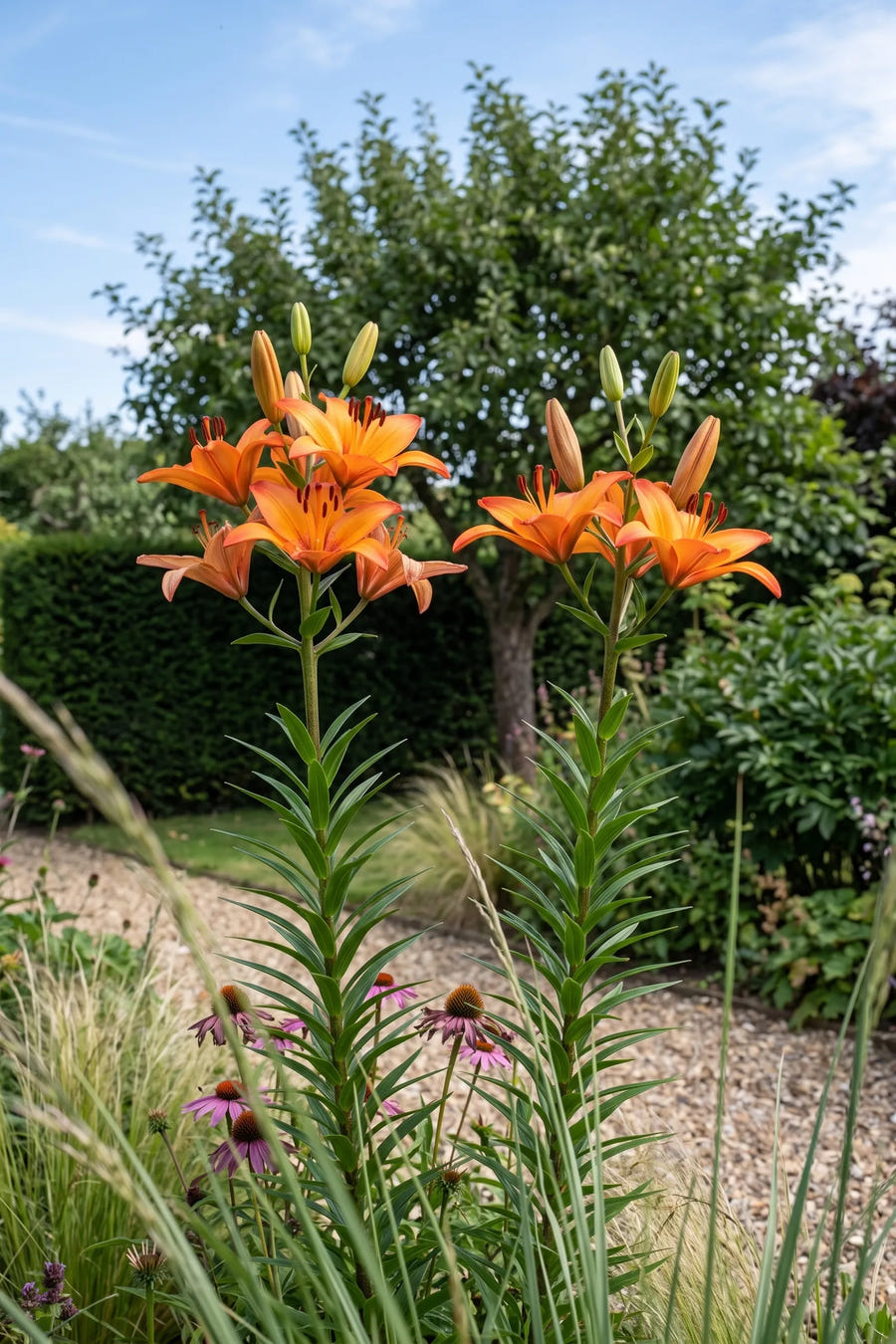 Lilium Orange — in de tuin