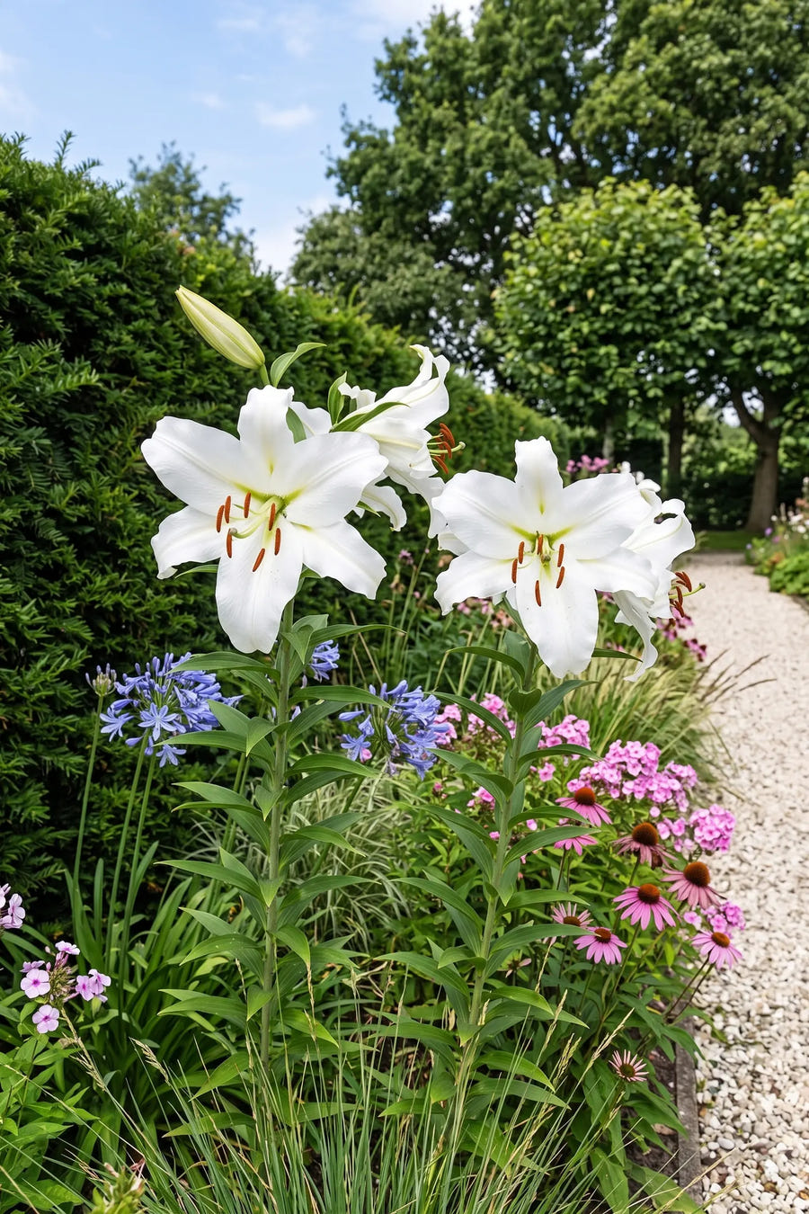 Lilium Siberia — in de border, extra beeld