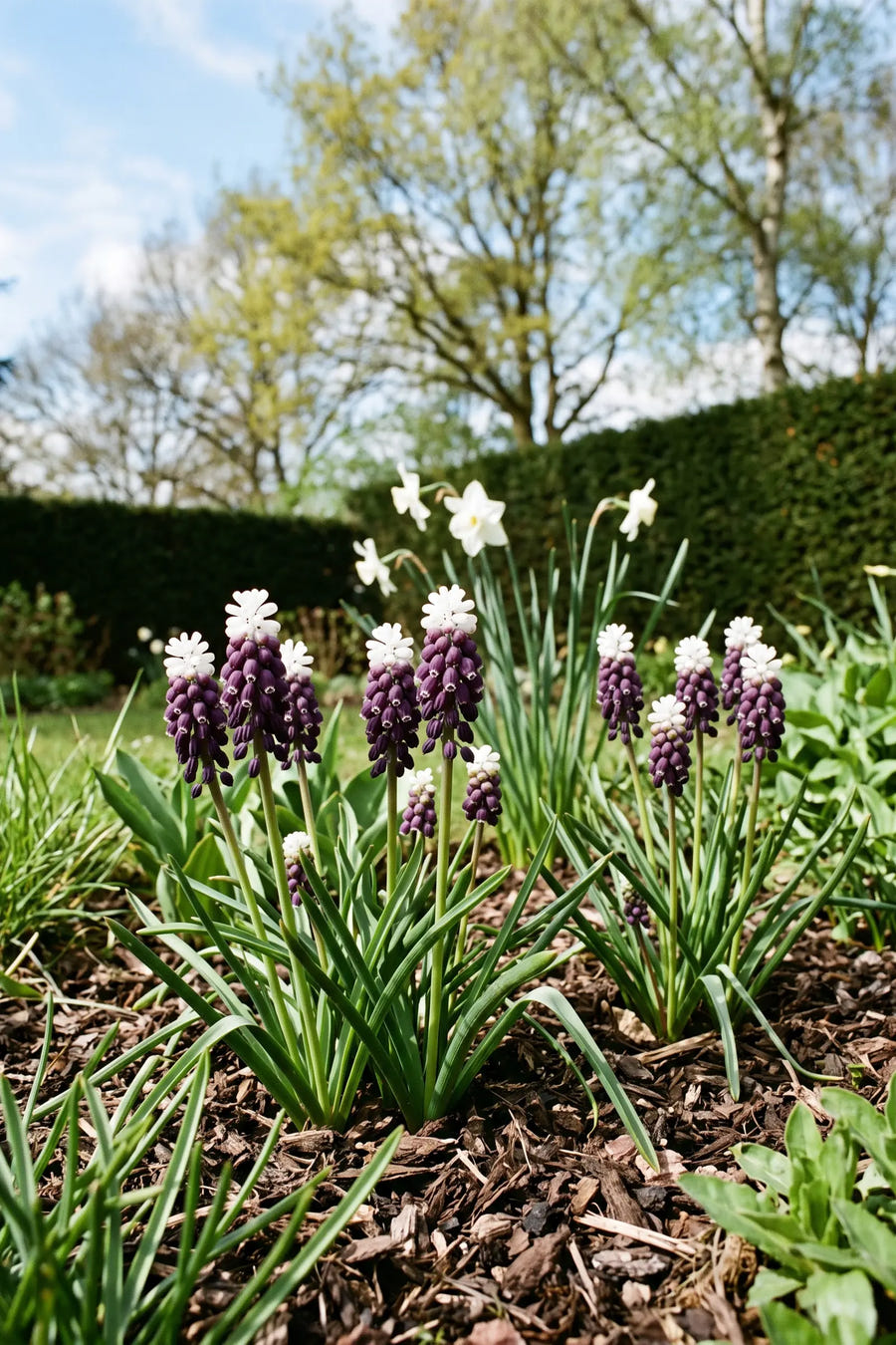 Muscari Grape Ice — in de border