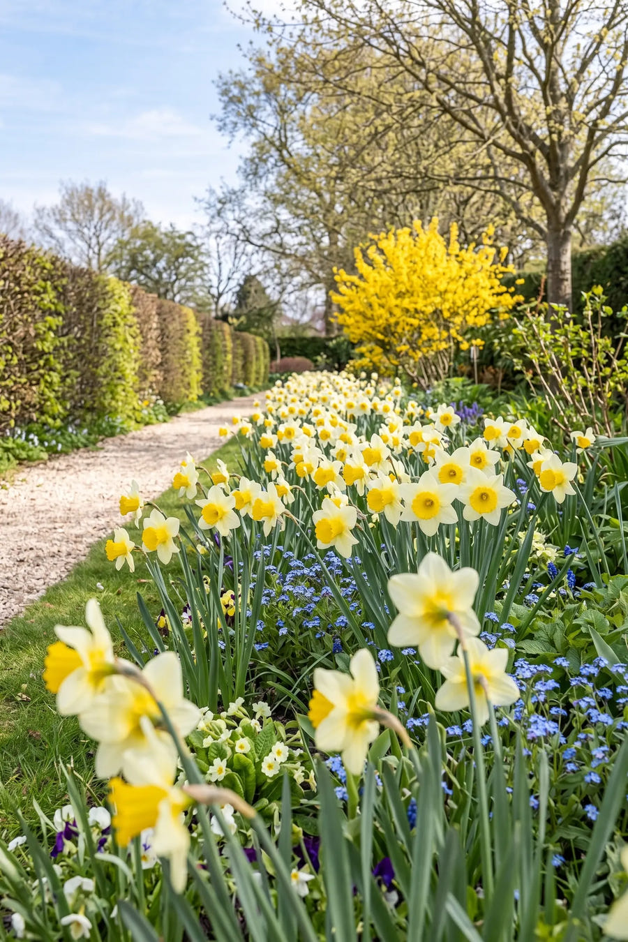 Narcissus Mainstreet — groep in de tuinborder