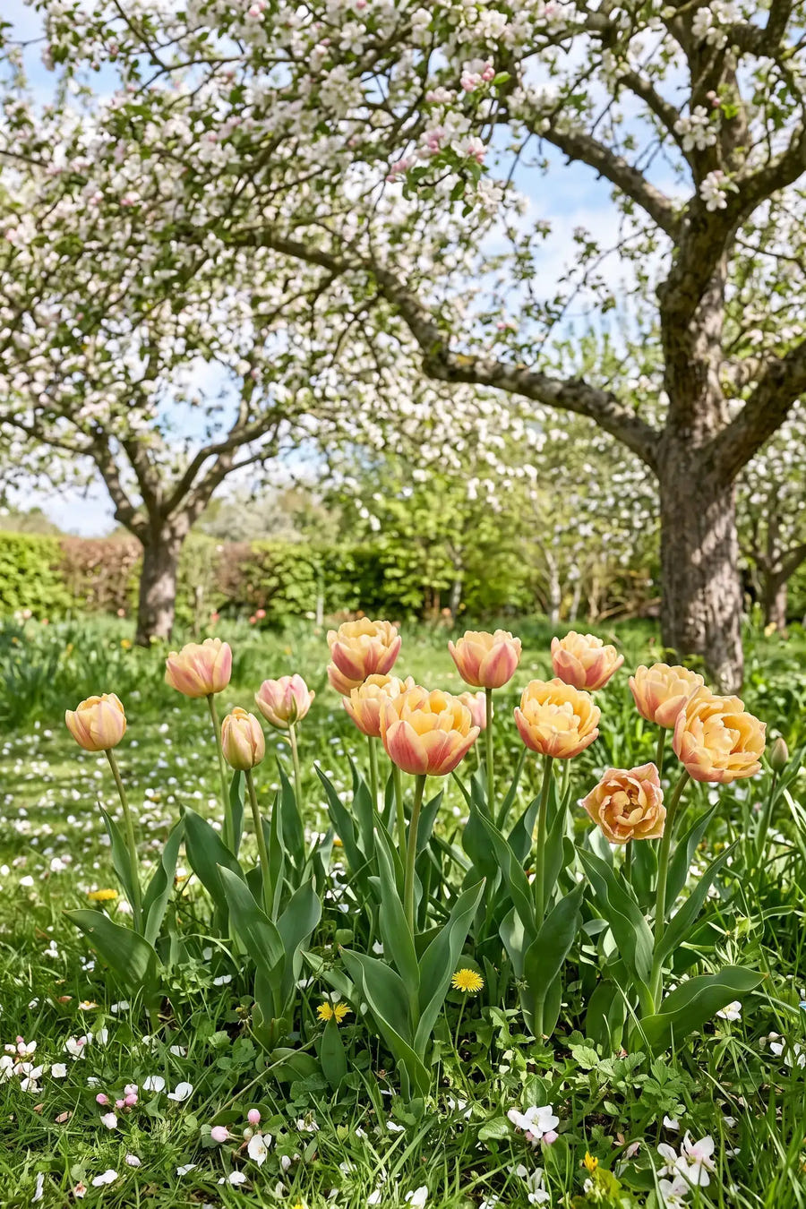 Tulipa Creme Upstar — in de border