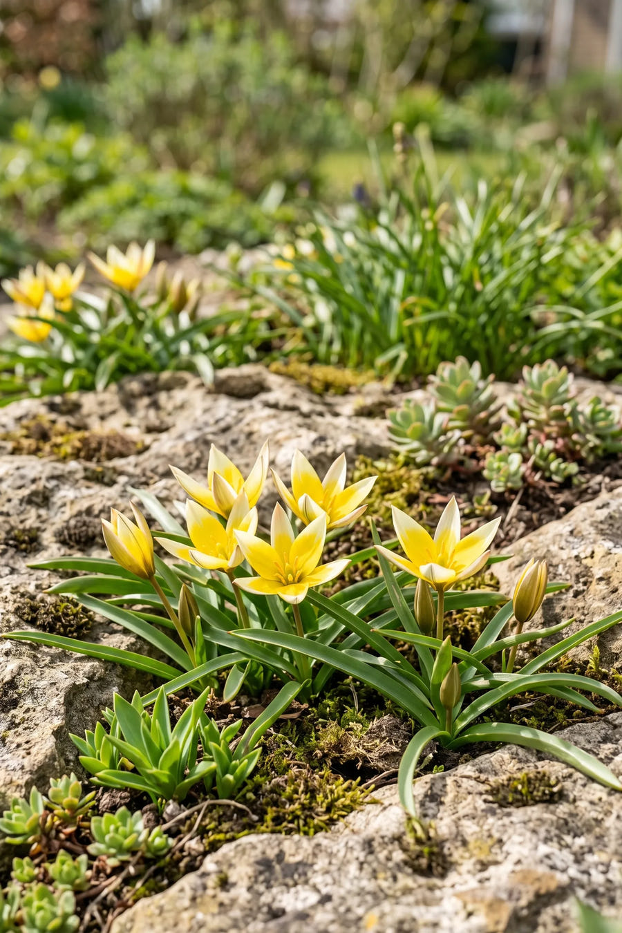 Tulipa Tarda — in de tuin